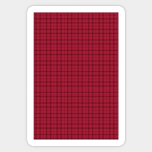 Red and Black Plaids 001#004 Sticker